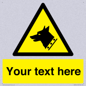 Custom Warning: Guard dog